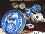 blue tea set pcs a